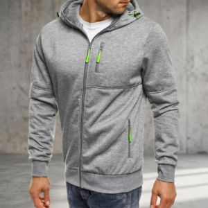 Custom <b>Men</b> Full Zip Hoodie Fleece <b>Jacket</b> with Hood Casual Outdoor Sweatshirt - Product Image 5