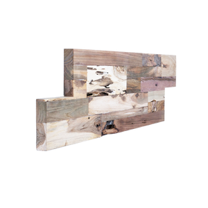 Panneau mural insonorisant en bois massif recyclé, design géométrique moderne, revêtement décoratif pour usage domestique, commercial, centres commerciaux et villas - Product Image 1