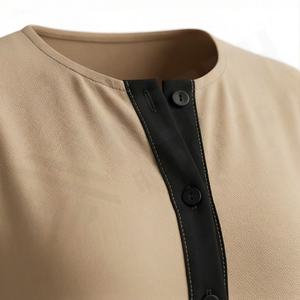 2025 OEM Kimono Abaya pour femmes musulmanes, en tissu polyester épais, doux et très extensible, col en V, manches longues, pour fêtes, Ramadan, mariages - Product Image 4