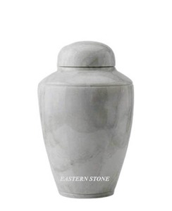 Natural Marble <b>Memorial</b> Urn, Handmade Cremation Ash Container, Elegant <b>Stone</b> Keepsake Vessel, Custom Funeral Craft - Product Image 2