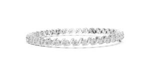 UNIQUE LAB GROWN CUT DIAMOND RHODIUM PLATED LUXURY CERTIFIED TENNIS BRACELET <b>SET</b> 18KT YELLOW GOLD DAILY OFFICE WEAR WEDDING - Product Image 5