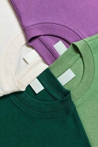 T-shirt en coton tricoté 100 % personnalisé, coupe ample pour homme, col ras du cou épais, OEM ODM, vente en gros, fabricant en vrac - Product Image 4