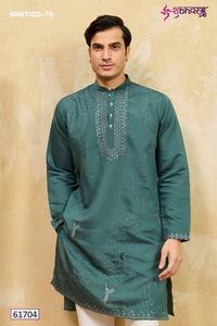 Colección Premium de Kurta para festivales, en viscosa y seda con bordado de múltiples hilos y lentejuelas, proveedor de la India. - Product Image 5