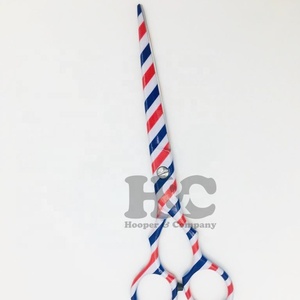 กรรไกรตัดผมมืออาชีพคุณภาพสูง สแตนเลสเคลือบสี คมกริบ ด้ามยาว สำหรับซอยผม อุปกรณ์เสริมสวยสำหรับร้านทำผม - Product Image 5