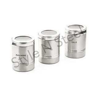 Recipiente para Café de Acero Inoxidable, Recipiente para Alimentos, Tarro de Almacenamiento de Cocina de Acero Inoxidable, Recipiente Hermético para Azúcar y Alimentos - Product Image 4