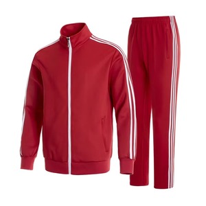 Ensemble de survêtement bleu pour homme, veste à capuche zippée et pantalon à taille élastique, vêtements de sport décontractés, fabrication sur mesure OEM - Product Image 3