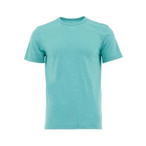 T-shirts en coton pour hommes à prix de gros, manches courtes, col rond, couleur unie, style décontracté urbain, pour l'été - Product Image 6