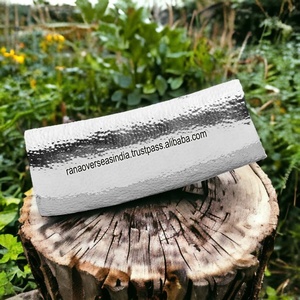 Hammered Design Stainless Steel Serving Platter and Tray in 16 Inch for Any Kitchen Vanity <b>Coffee</b> <b>Table</b> - Product Image 4