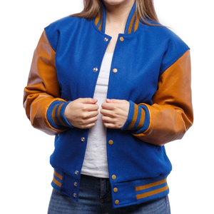 Veste universitaire pour femme fabriquée sur mesure au Pakistan, prix de gros, logo personnalisé, grandes tailles, veste universitaire Letterman pas chère - Product Image 4