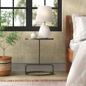 Mesa Auxiliar Redonda Moderna para Sofá con Base Curva Abierta, Estructura Delgada de Soporte y Superficie Elevada, Ideal para Bares Modernos - Product Image 2