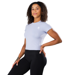 Camiseta Deportiva para Mujer, Manga Corta, Ajuste Elástico, Tela Suave y Ligera, Ropa Deportiva Informal para el Día a Día, Ropa de Gimnasio - Product Image 3
