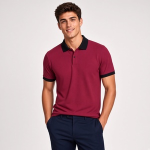 T-shirt Homme Athletify Bordeaux à Logo Imprimé par Transfert Thermique, Manches Courtes, Coton Piqué, Couleur Unie, Coupe Décontractée, Respirant - Product Image 1