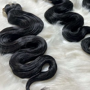 100% sin procesar Premium barato 10A grado pelo crudo cuerpo negro onda Genius máquina de trama doble dibujado Paquete de Qhair - Product Image 4