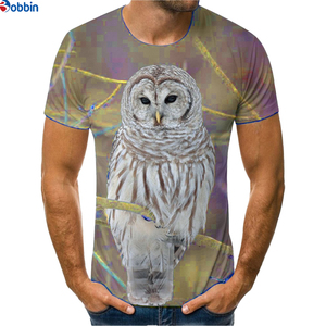 Camiseta de Hombre Talla Grande, Manga Corta, Cuello Redondo, Estampado Animal, Lobo con Ojos Rojos, Jersey Informal de Poliéster, Impresión por Sublimación - Product Image 6