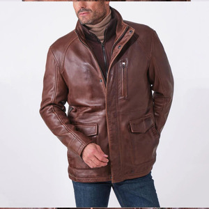 Chaqueta de Cuero Impermeable para Hombre, Marca Comfortex International, Estilo Moderno y Ajustado, la Más Vendida - Product Image 3
