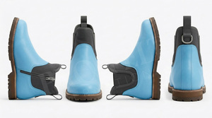 Botas de Motocicleta Ajustables de Cuero Reforzado, Antideslizantes, Duraderas, con Suela Antideslizante, para Trabajo, Casuales, para Exteriores - Product Image 6