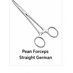 Pinces de Pean - Kit d'instruments chirurgicaux manuels en acier inoxydable allemand, type lame droite, conforme à la norme de sécurité ISO13485, pour ORL - Product Image 1