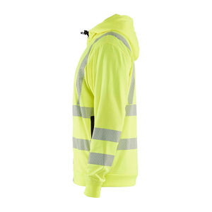 Ropa de seguridad de alta visibilidad para trabajadores de la construcción, ropa de seguridad para trabajadores de tráfico, chaqueta con capucha y cremallera reflectante de calidad premium. - Product Image 3