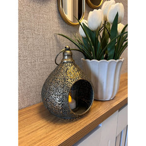 Farol Marroquí Decorativo de Metal para Interiores y Exteriores, Portavelas Colgante Antiguo, Lámparas Marroquíes Hechas a Mano, Portavelas - Product Image 2