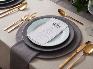 Ensemble de couverts en acier inoxydable doré, finition simple, résistant au lave-vaisselle, pour la salle à manger, la cuisine, les mariages et les hôtels - Product Image 3