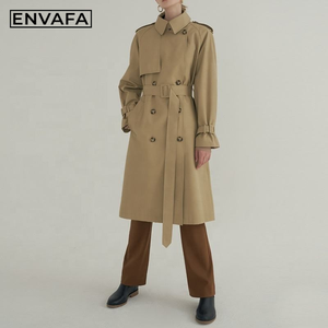 New Fashion Customized Oversized Jacket <b>Trench</b> <b>Coat</b> Windproof Double Breasted <b>Coat</b> Long Gray <b>Trench</b> <b>Coat</b> - Product Image 6