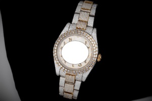 นาฬิกา RUDRA JEWELS หรูหรา สไตล์วินเทจ ตัวเรือนสแตนเลสสตีล ระบบอัตโนมัติ เครื่องจักรกลจากญี่ปุ่น หน้าปัดทรงสี่เหลี่ยม 12 ช่อง แสดงผลแบบอนาล็อก-ดิจิตอล - Product Image 4