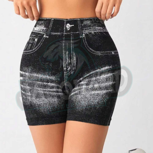 Shorts en jean élégants pour femmes, 100% coton, taille haute, shorts en jean décontractés pour femmes, shorts en jean tendance pour l'été, tenue streetwear tendance - Product Image 6