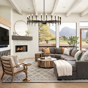 Lampadario Moderno Stile Fattoria Nero e Oro a 24 Luci, Grande Pendente a Candela da 95 cm per Tavolo da Pranzo, Design Esclusivo di Livi - Product Image 2