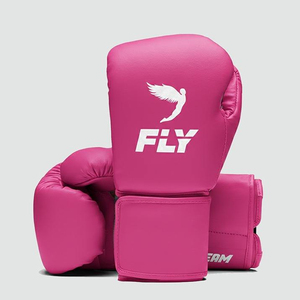 Fabrication sur mesure de gants de boxe Fly 100% cuir véritable, professionnels, à lacets. - Product Image 2