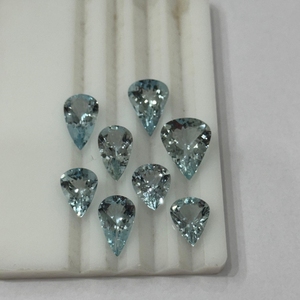 Aguamarina Azul Transparente Natural, Forma de Pera, Tamaño Libre 2-7 Ct, Calidad Sin Tratar, Azul del Mar de Madagascar, Gema Suelta, Gema al por Mayor - Product Image 5