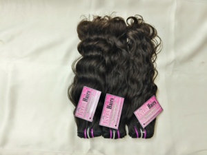 Cabello Ondulado Natural Indio al por Mayor, Cabello Remy con Doble Trama, Ondas Sueltas, Colores Naturales, Cabello Virgen de Alta Calidad Procesado a Máquina, 100 Gramos - Product Image 1