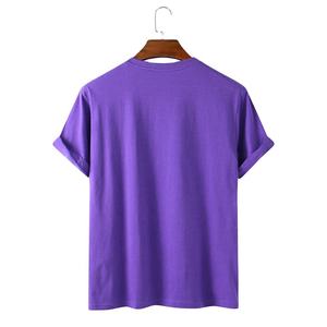 T-shirts pour hommes à coupe ample en coton 100% respirant, tissu doux, design durable, style vintage, logo imprimé sur le devant, imprimé léopard - Product Image 1