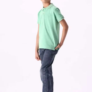 Polo de golf pour hommes de haute qualité, personnalisé, imprimé, à manches courtes, uni, avec logo brodé, 100 % coton tricoté, anti-plis - Product Image 4