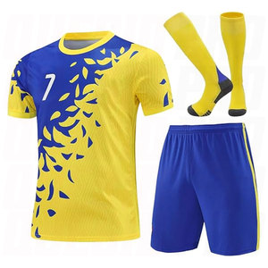 Custom Sublimated Adult Soccer Jersey Set Quick Dry Summer Football Uniform Kit Wholesale Shorts <b>Socks</b> UV Protection Sportswear - Product Image 6