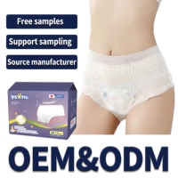 Culottes menstruelles jetables Insoftb en gros, culottes de règles, pantalons hygiéniques pour usage nocturne, flux abondant, logo personnalisé d'usine, OEM