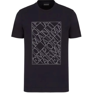 100% Cotton O-Cổ Ngắn Tay Áo T-Shirt Cho Nam Giới Giản Dị Thiết Kế Màu Đen Với Biểu Tượng Tùy Chỉnh Lụa Màn Hình In Nhà Máy Trực Tiếp Cung Cấp - Product Image 3