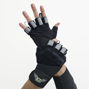 Gants de fitness directement de l'usine avec paume en silicone pour les séances d'entraînement professionnelles en salle de sport, gants d'entraînement à marque privée - Product Image 1