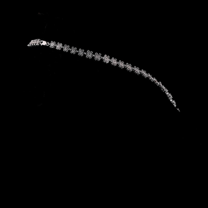 Parure de bijoux de luxe en diamant de laboratoire taille poire, plaqué or blanc 14 carats, motif floral, élégante, pour mariée, cadeau de mariage - Product Image 4