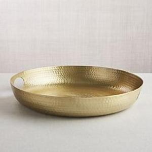 Plateau en aluminium fait main, plat de service artistique, vaisselle traditionnelle en métal pour la maison, le restaurant, l'hôtel, la cuisine, les occasions spéciales - Product Image 3