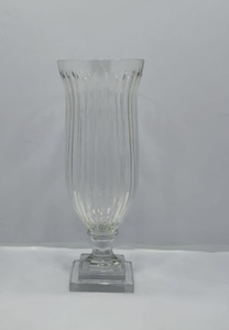 Vase en cristal avec motif hexagonal, décoration de table moderne, design unique - Product Image 6