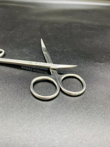 กรรไกรตัดผมโค้ง 11 ซม. สแตนเลสสตีล |   กรรไกรผ่าตัดแบบใช้ซ้ำได้ |   เครื่องมือตัดทางการแพทย์ที่มีความแม่นยำสูง - Product Image 3