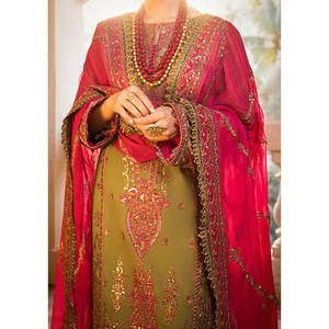 Robe de soirée pour femme 2026, style pakistanais, en mousseline brodée, Salwar Kameez, robe de mariée de luxe, créateur, pour occasions formelles - Product Image 2