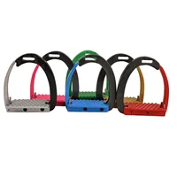 Étriers de sécurité confortables à dégagement rapide SPALL JP SPORTS pour l'entraînement des chevaux, personnalisables en aluminium et acier inoxydable (paire)