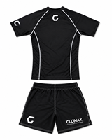 Ensemble de rashguard à manches courtes et de shorts de combat MMA personnalisés, vêtements d'entraînement BJJ