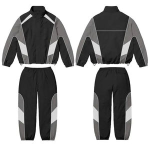 Ensemble de survêtement coupe-vent réfléchissant en polaire tissée sur mesure OEM pour l'hiver, respirant et coupe-vent, pour hommes - Product Image 6