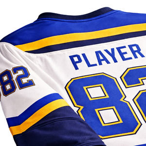 Jersey de Hockey sobre Hielo Unisex, 100% Poliéster, Manga Larga, Cuello en V con Cordones, Transpirable, Ligero, Corte Regular, Estampado Personalizado - Product Image 4