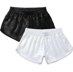 Shorts en soie blancs et noirs pour homme, taille mi-haute, respirants, écologiques, coupe ample, grandes tailles, pour activités de plein air - Product Image 1