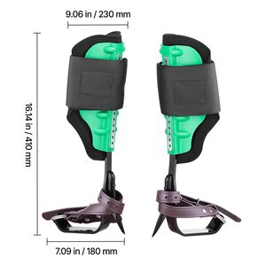 Set di Ramponi Regolabili in Altezza per Arrampicata, Capacità di Carico 350 Libbre, Attrezzatura Robusta per Arrampicata su Alberi con Cinghie e Punte - Product Image 2