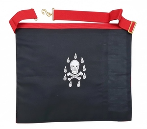 Venerable Master Apron, Lauderdale Rite Tasselstablier-venerable-maitre-39x33cm Hand Embroidered Eco-Friendly <b>Sew</b>-On Custom 3D - Product Image 2