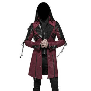 Chaqueta Larga de Cuero Estilo Gótico Steampunk para Hombre, Disfraz de Cosplay para Halloween 2026, Superventas - Product Image 1